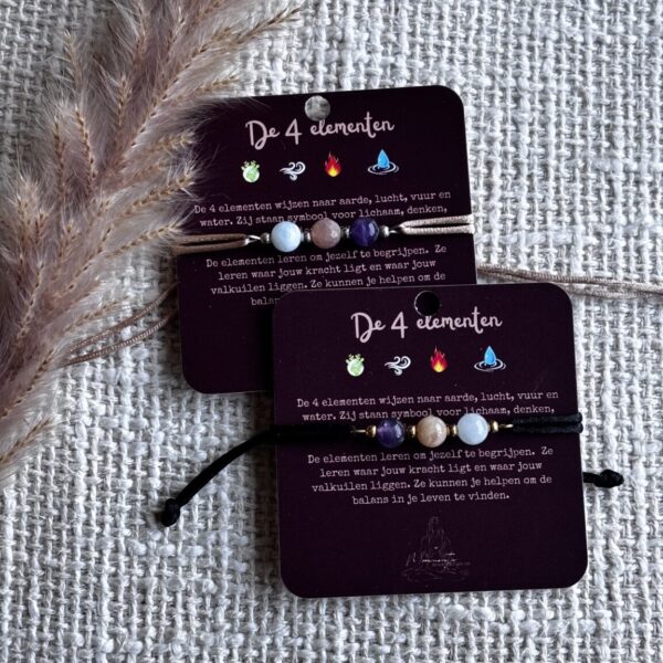 4 elementen armband water