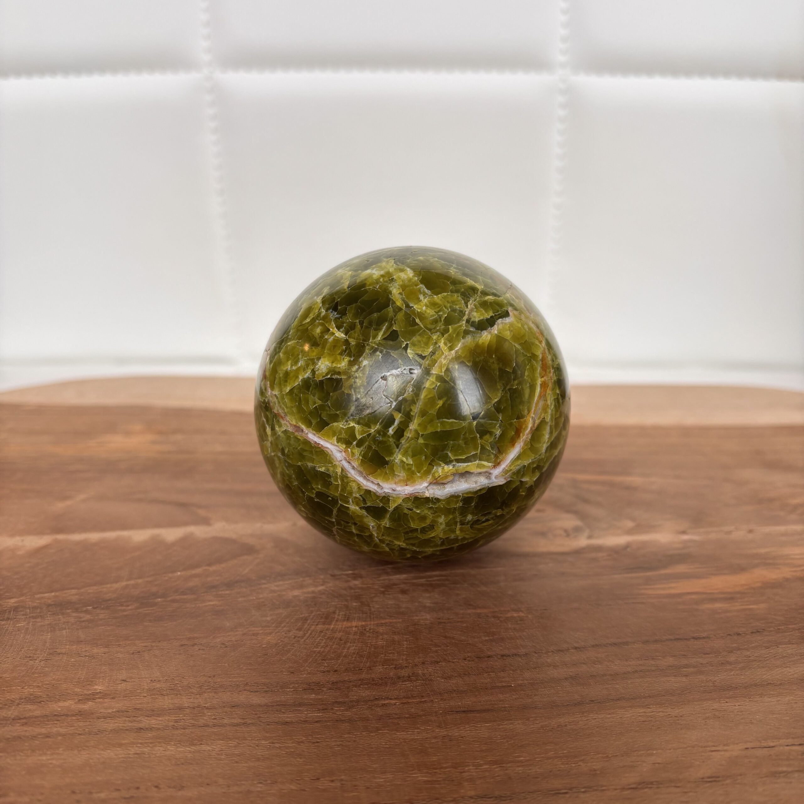 Groene opaal bol 2 | 8 cm
